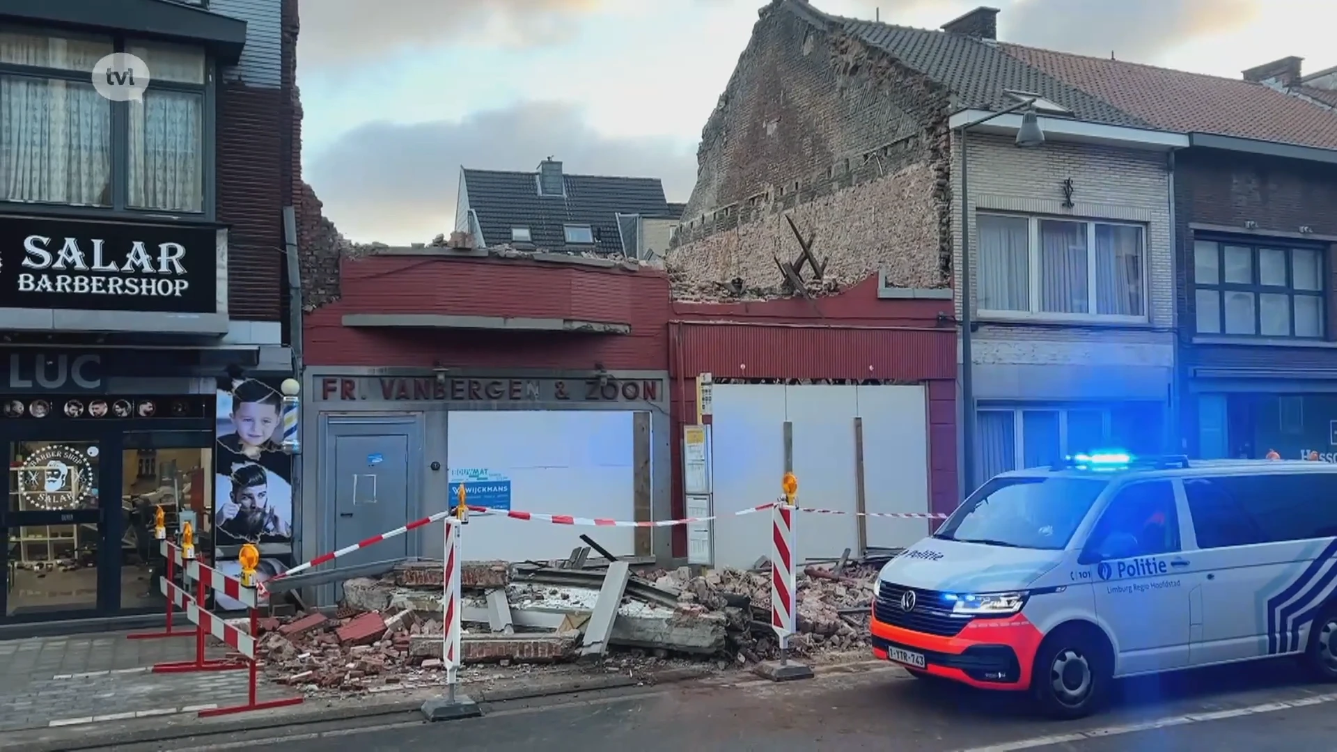 Gebouw op Kuringersteenweg stort in