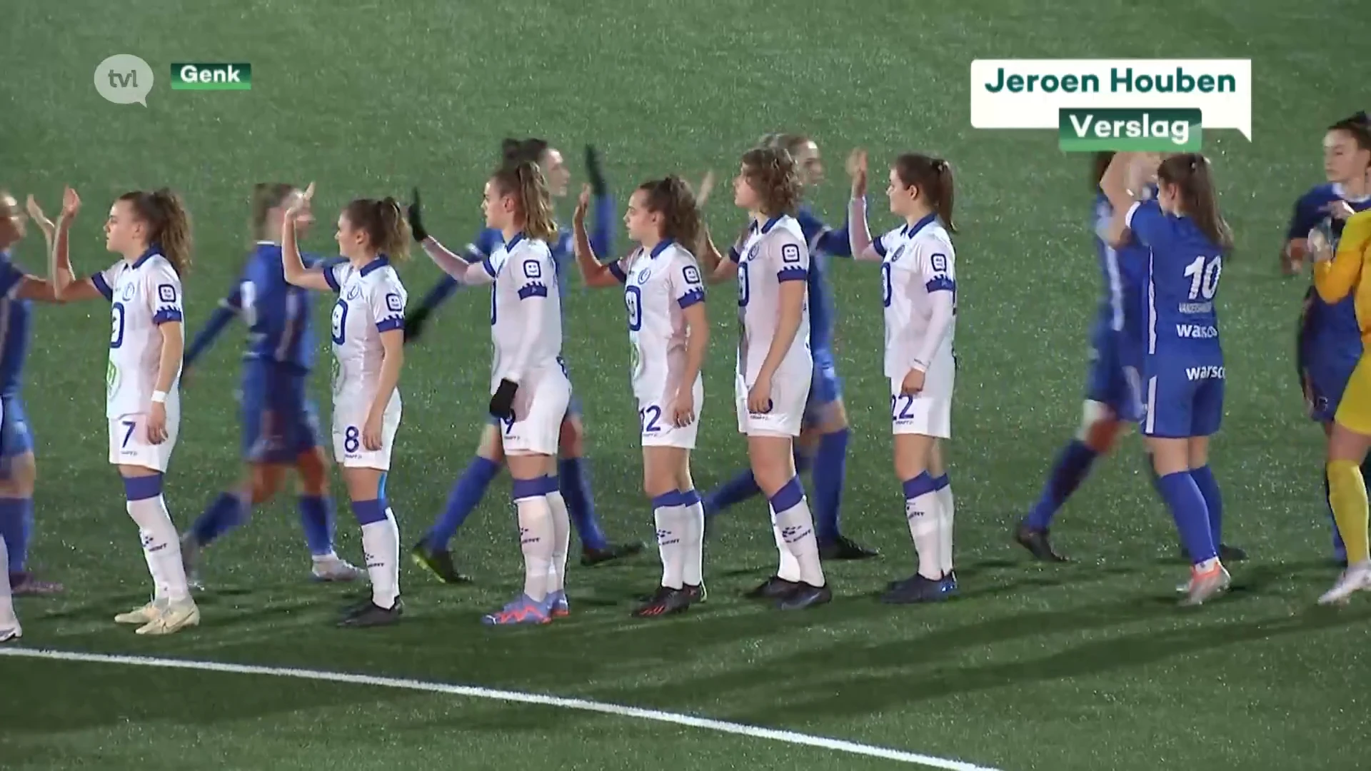 Ladies Genk scoren 9 op 9 in play-off 1