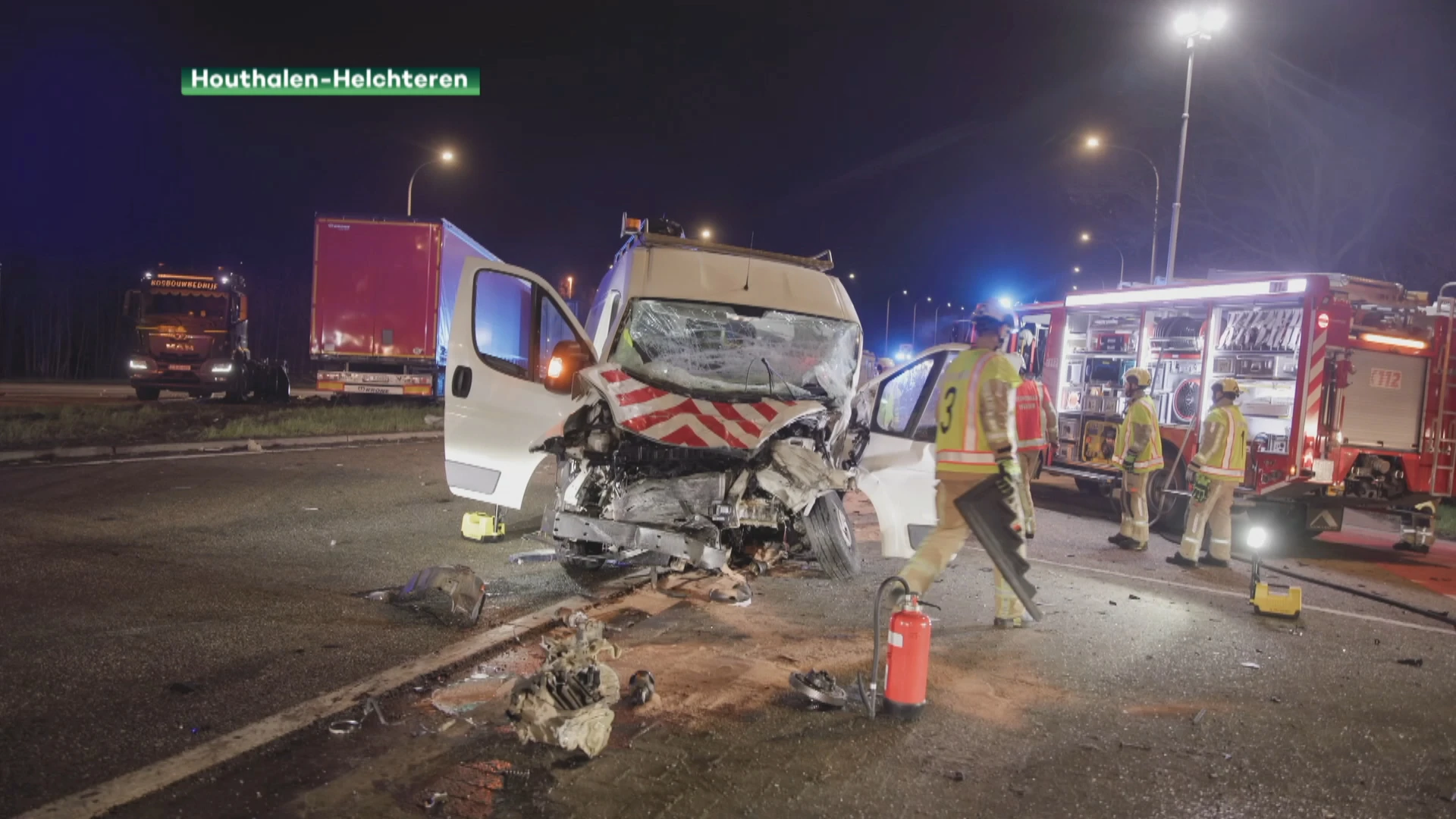 Twee personen raken gewond bij zwaar ongeval in Houthalen-Helchteren