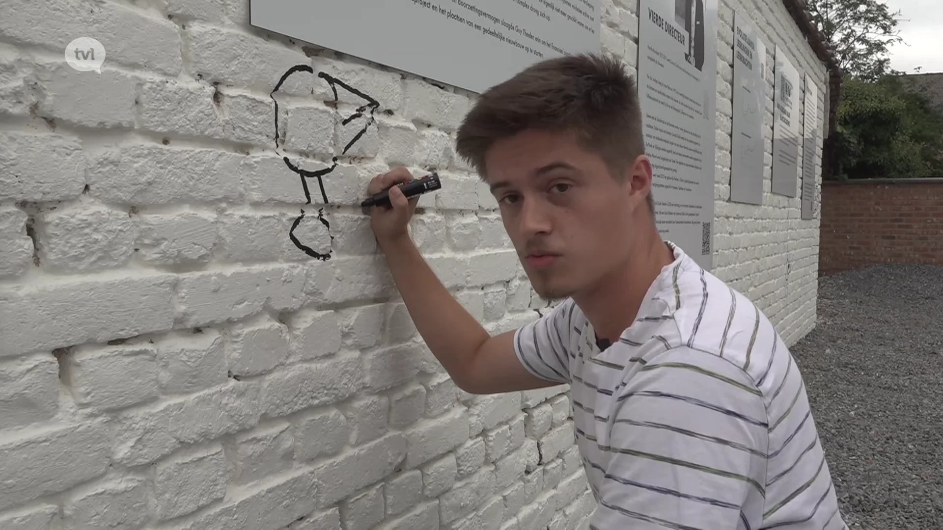 Halense student ontwerpt geschiedenismuur in Voeren