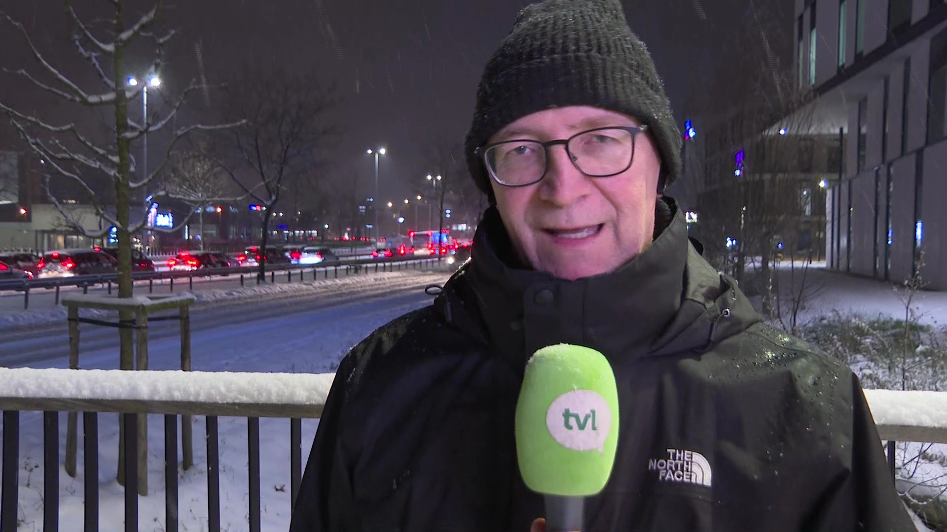 Complete chaos in Hasselt als gevolg van de sneeuwval