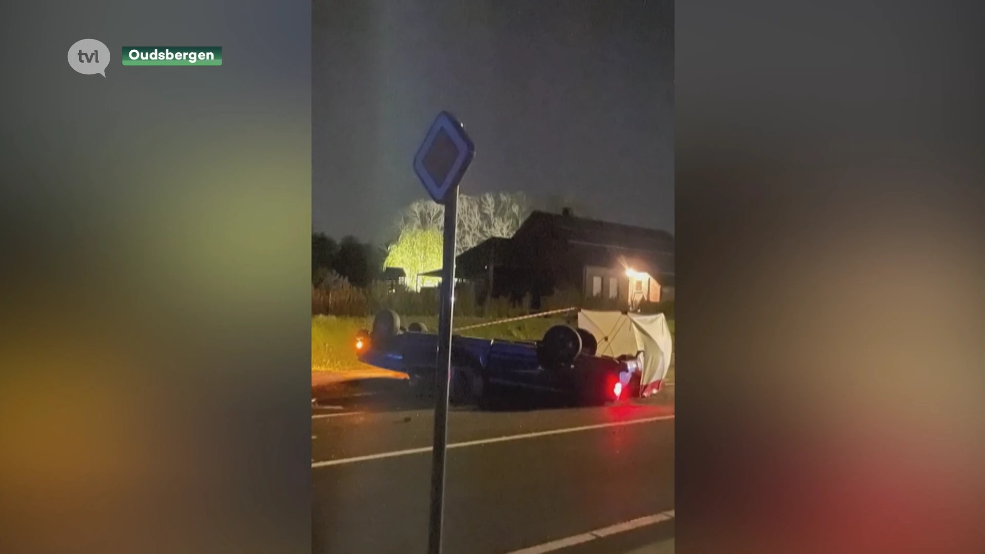 Chauffeur sterft onder verlichtingspaal in Oudsbergen