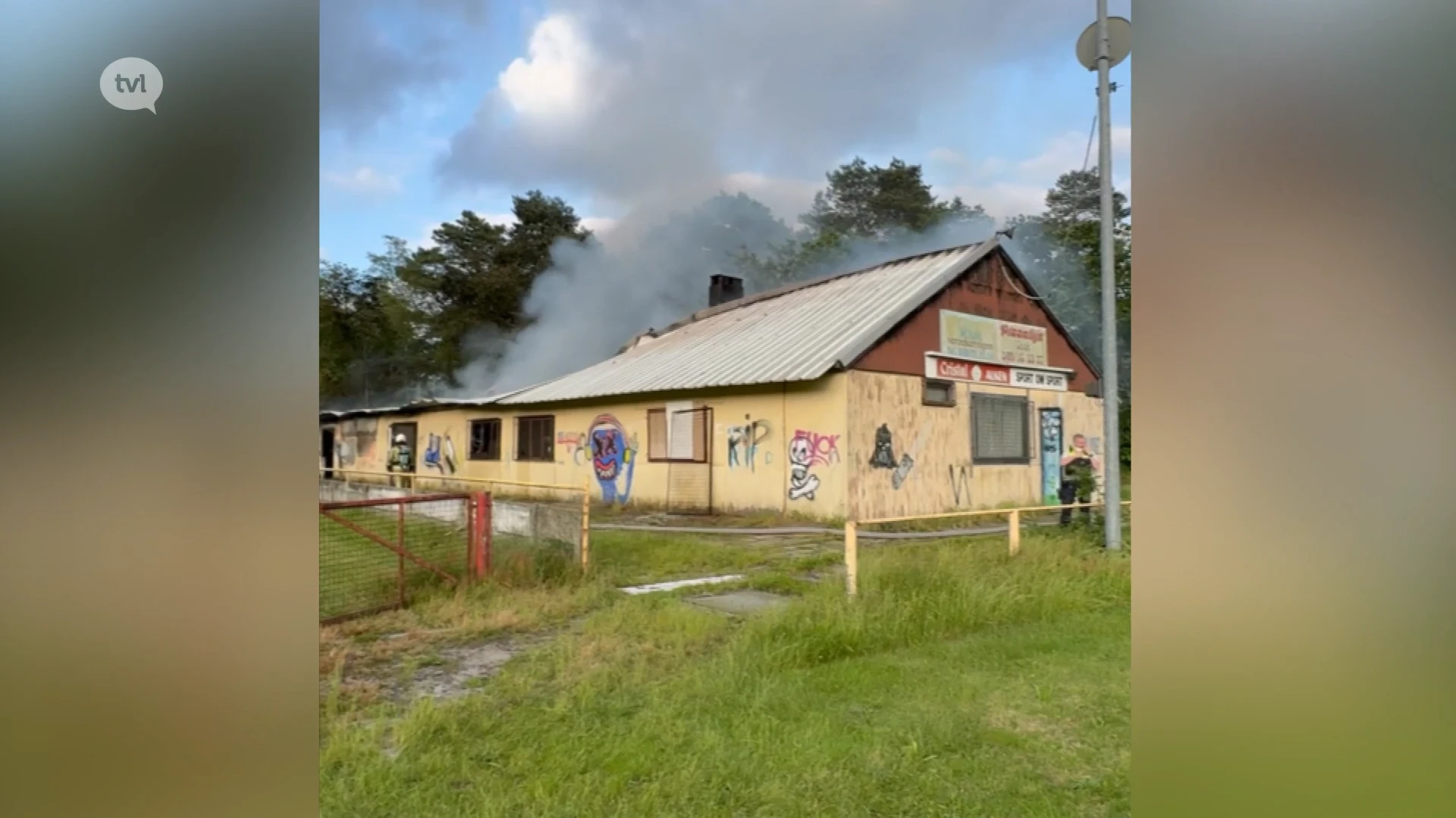 Voetbalkantine in Boxbergheide gaat in vlammen op