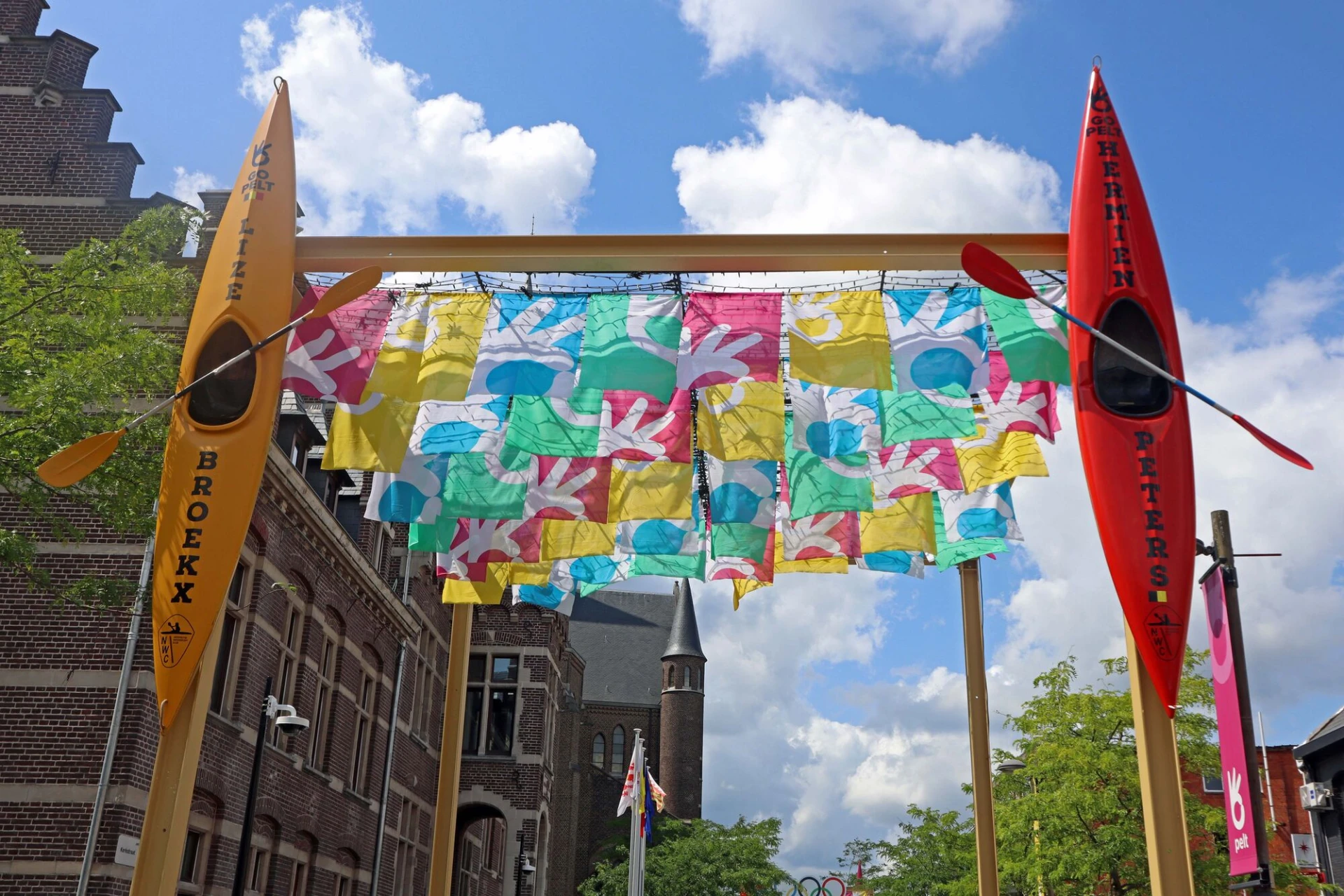 Gemeente Pelt moedigt haar vier Olympische deelnemers aan