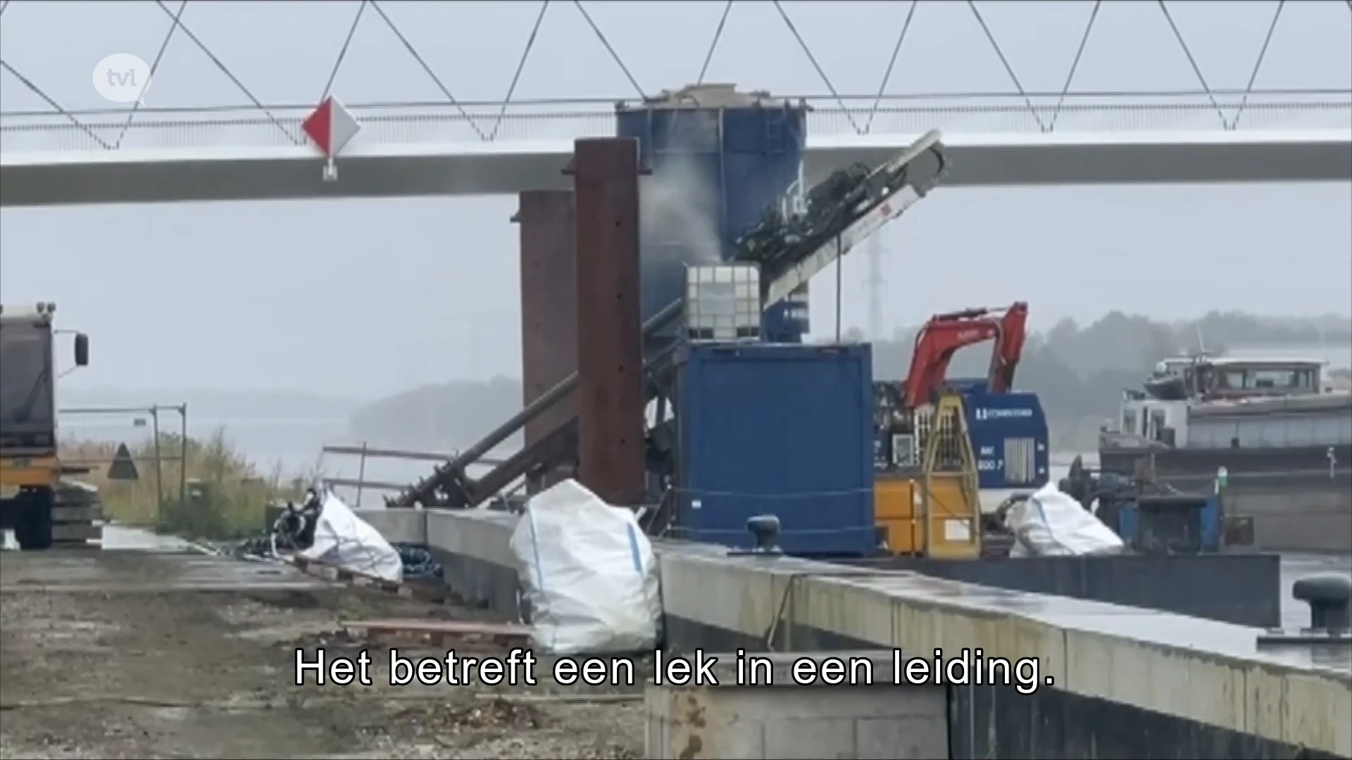 Pijpleiding geraakt in Ham