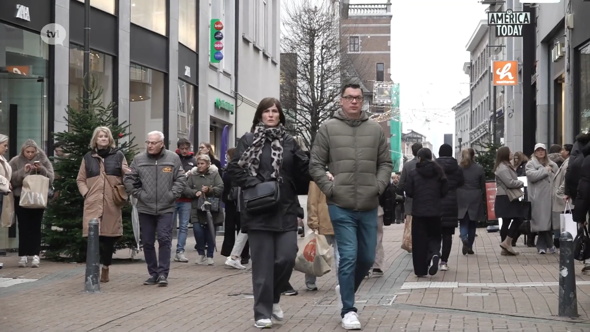 Eerste kerstdrukte in Hasseltse winkelstraten