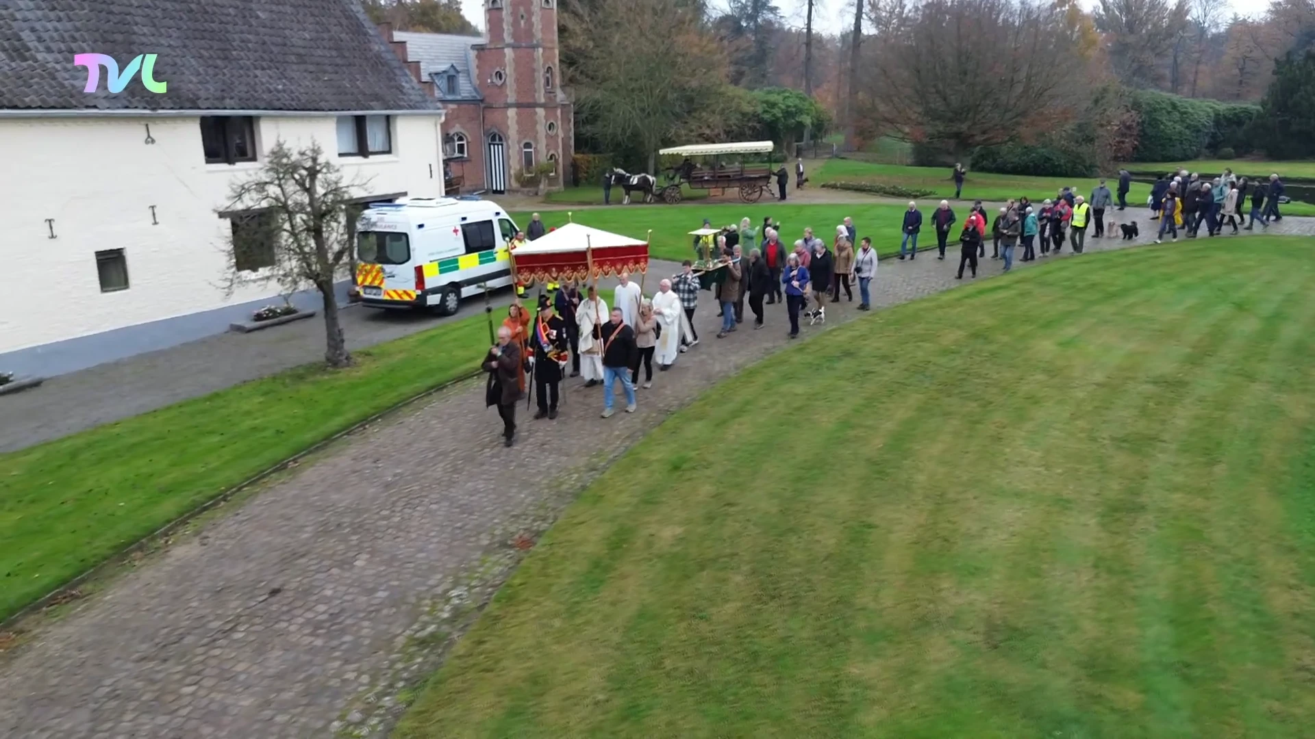 Hoofdafbeelding voor artikel Eerste Sint-Hubertusprocessie…