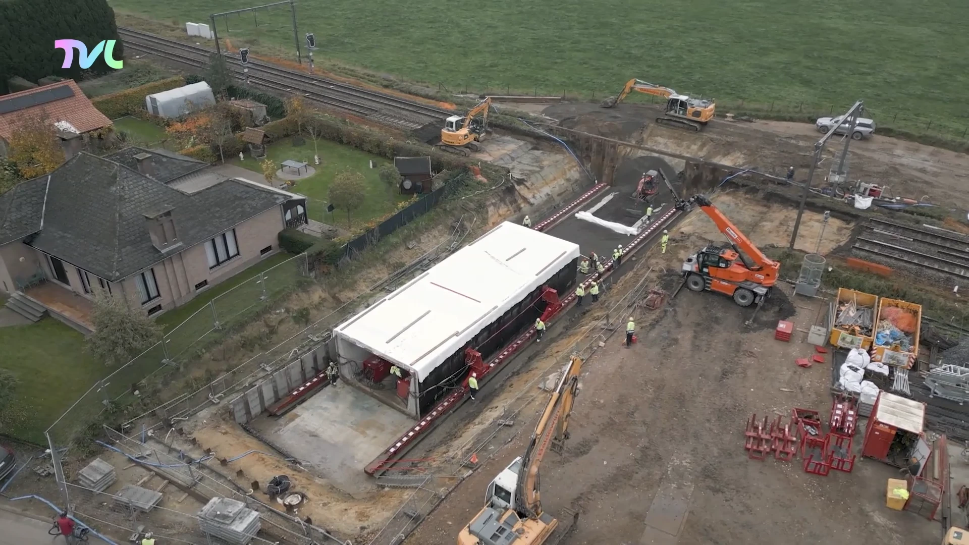 Hoofdafbeelding voor artikel Luchtbeelden tonen hoe tunnel…