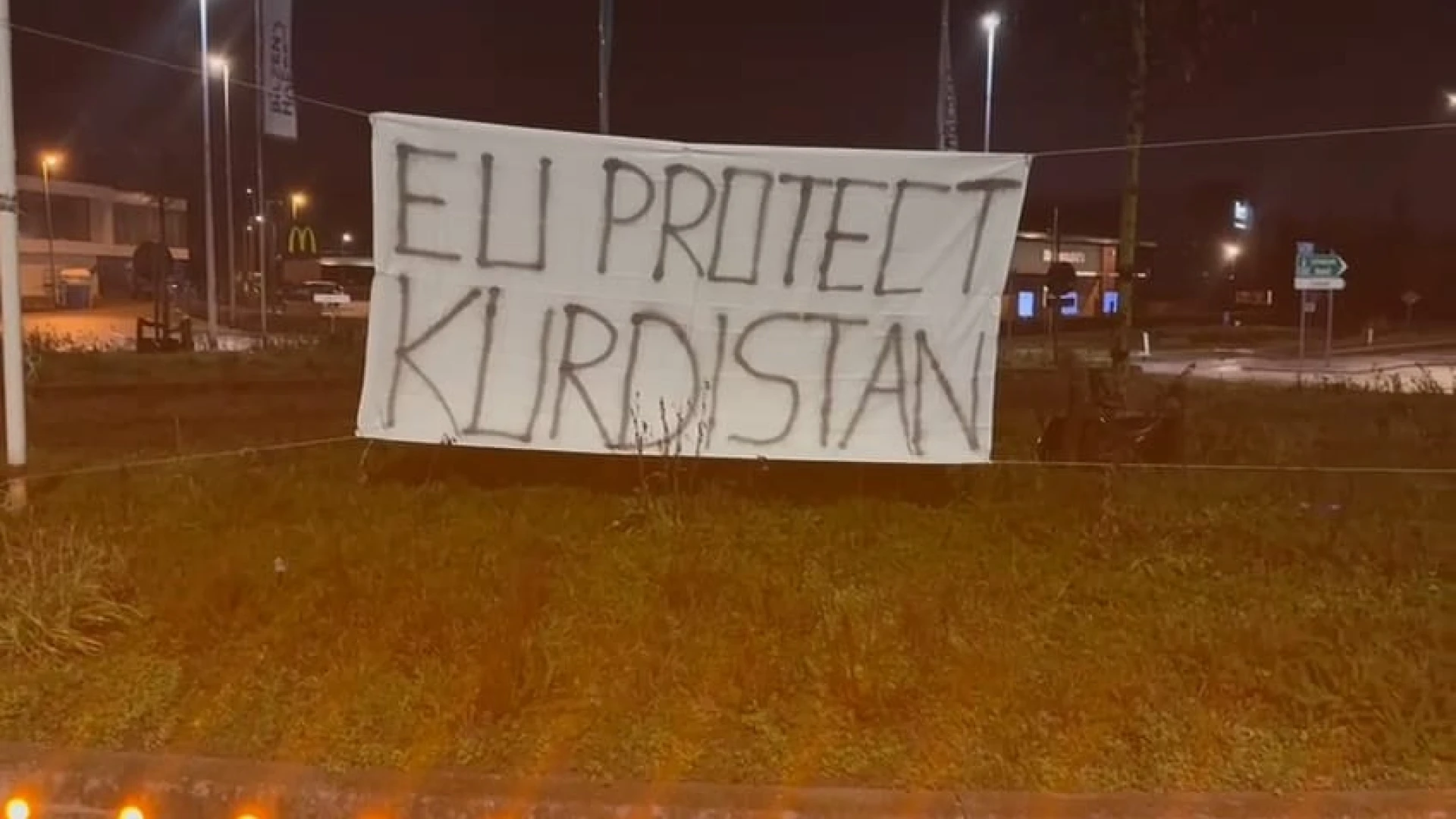 Hoofdafbeelding voor artikel Koerdisch protest bij Europese…