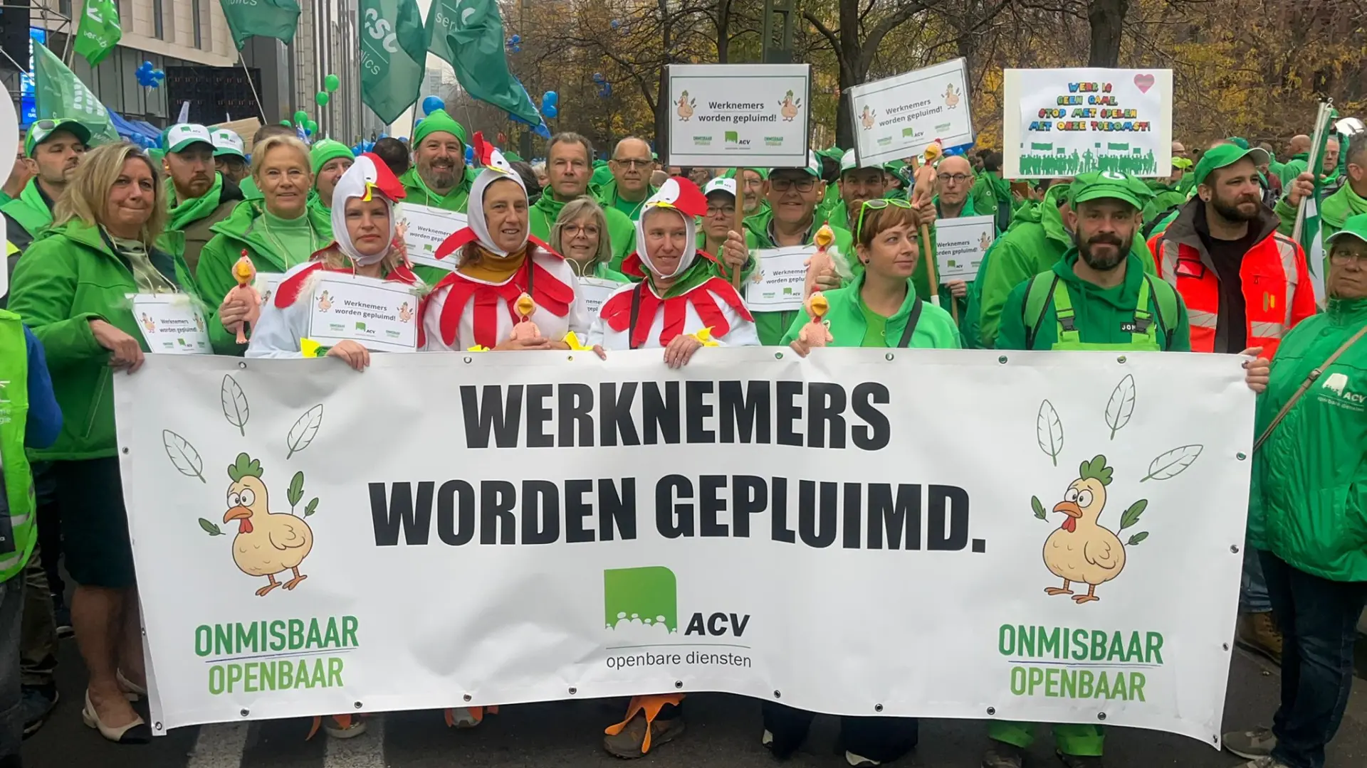 Hoofdafbeelding voor artikel Opnieuw een nationale betoging…