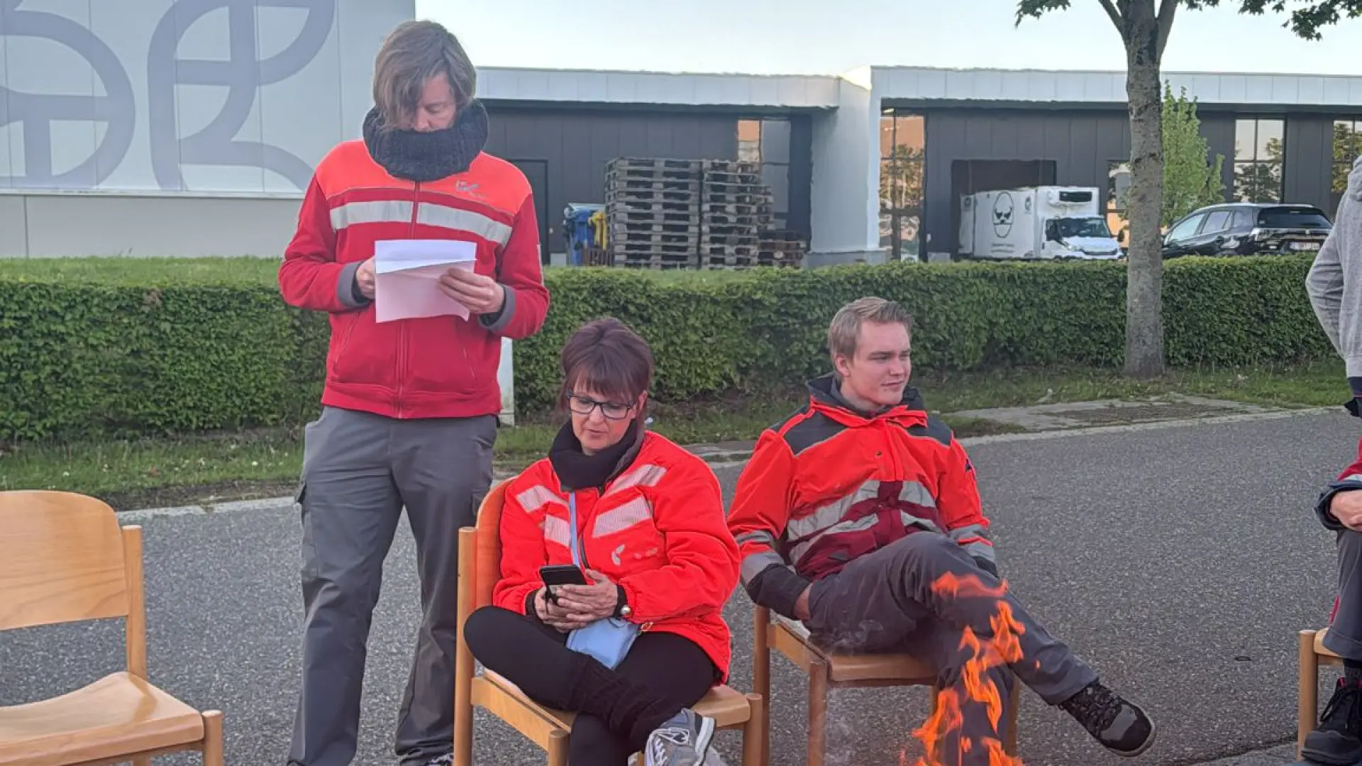 Hoofdafbeelding voor artikel Opnieuw staking aan verdeelcentrum…