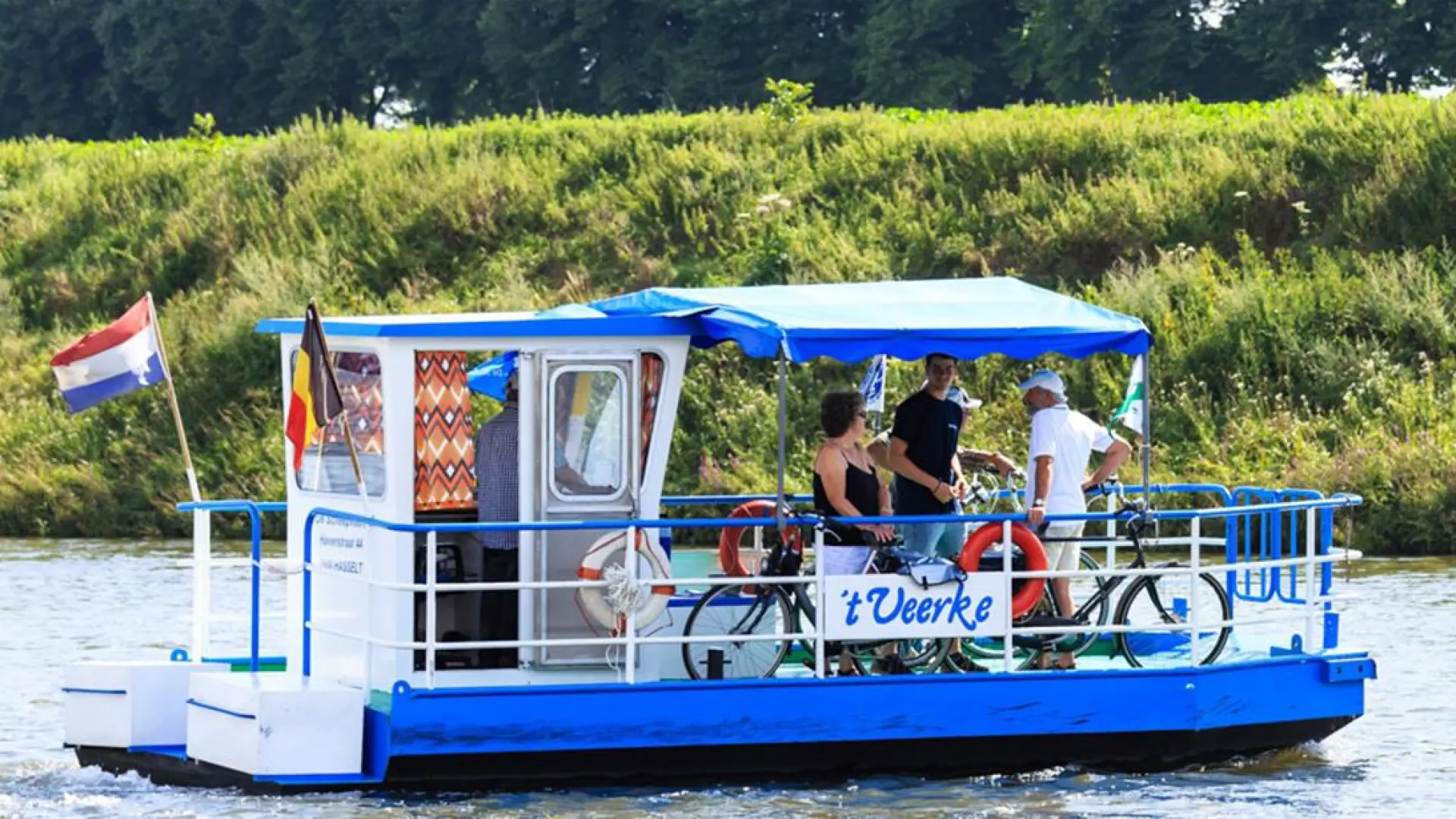 Hoofdafbeelding voor artikel Fietsveer Grevenbicht-Rotem…