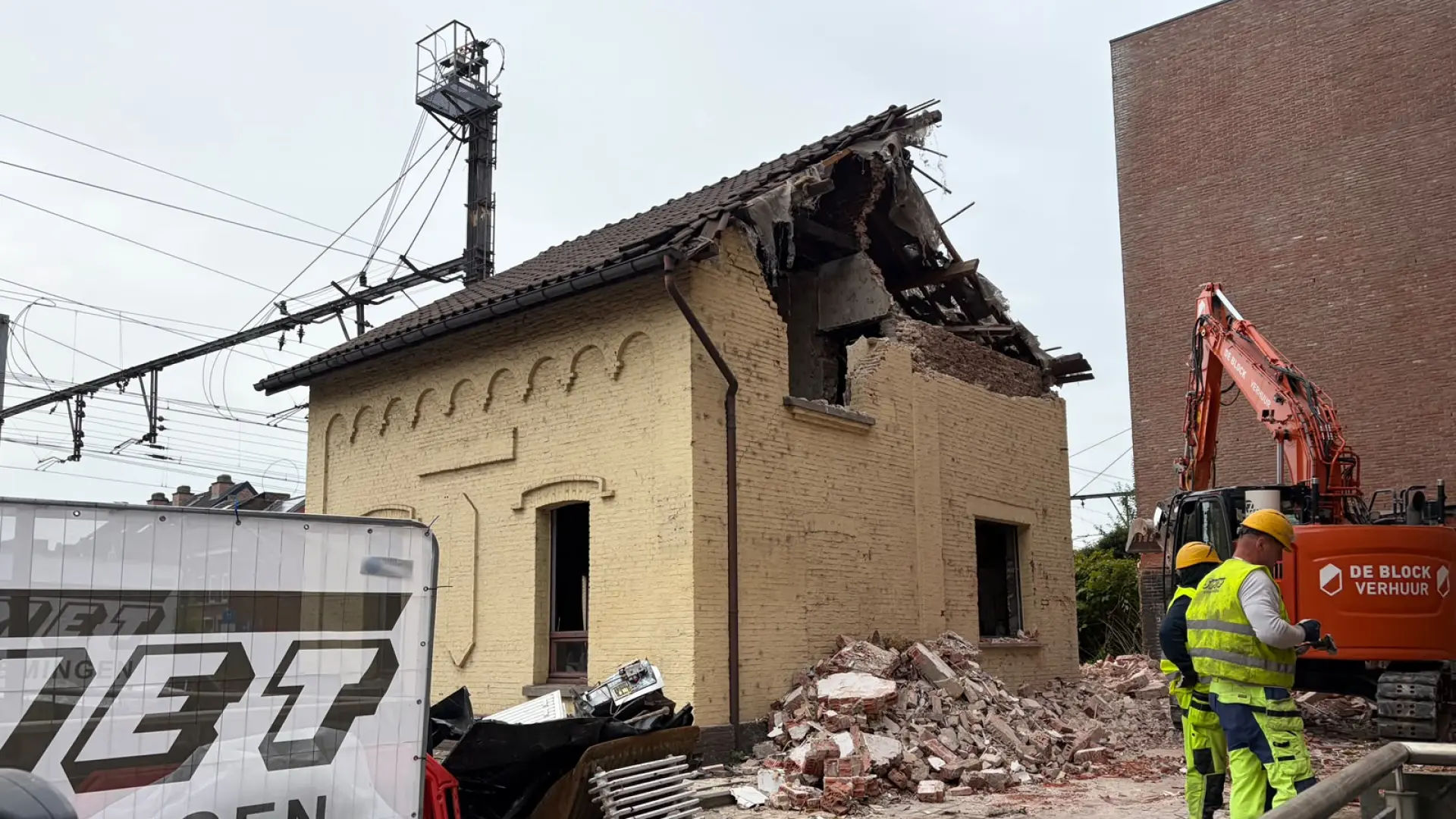 Hoofdafbeelding voor artikel Infrabel start afbraak van…