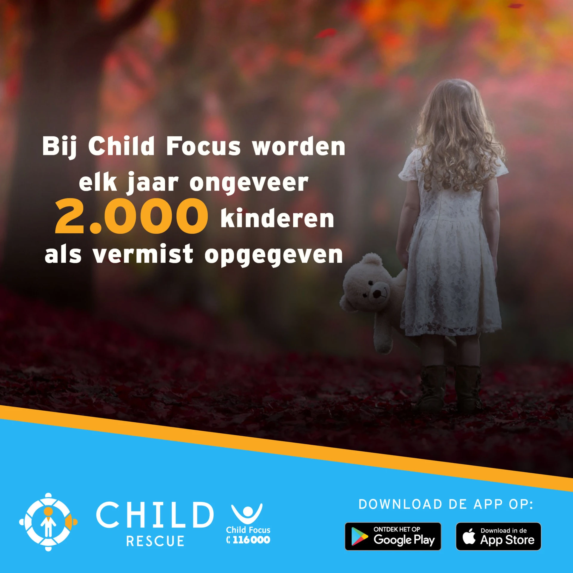 Child Focus lanceert ChildRescue-app om vermiste kinderen sneller terug te vinden