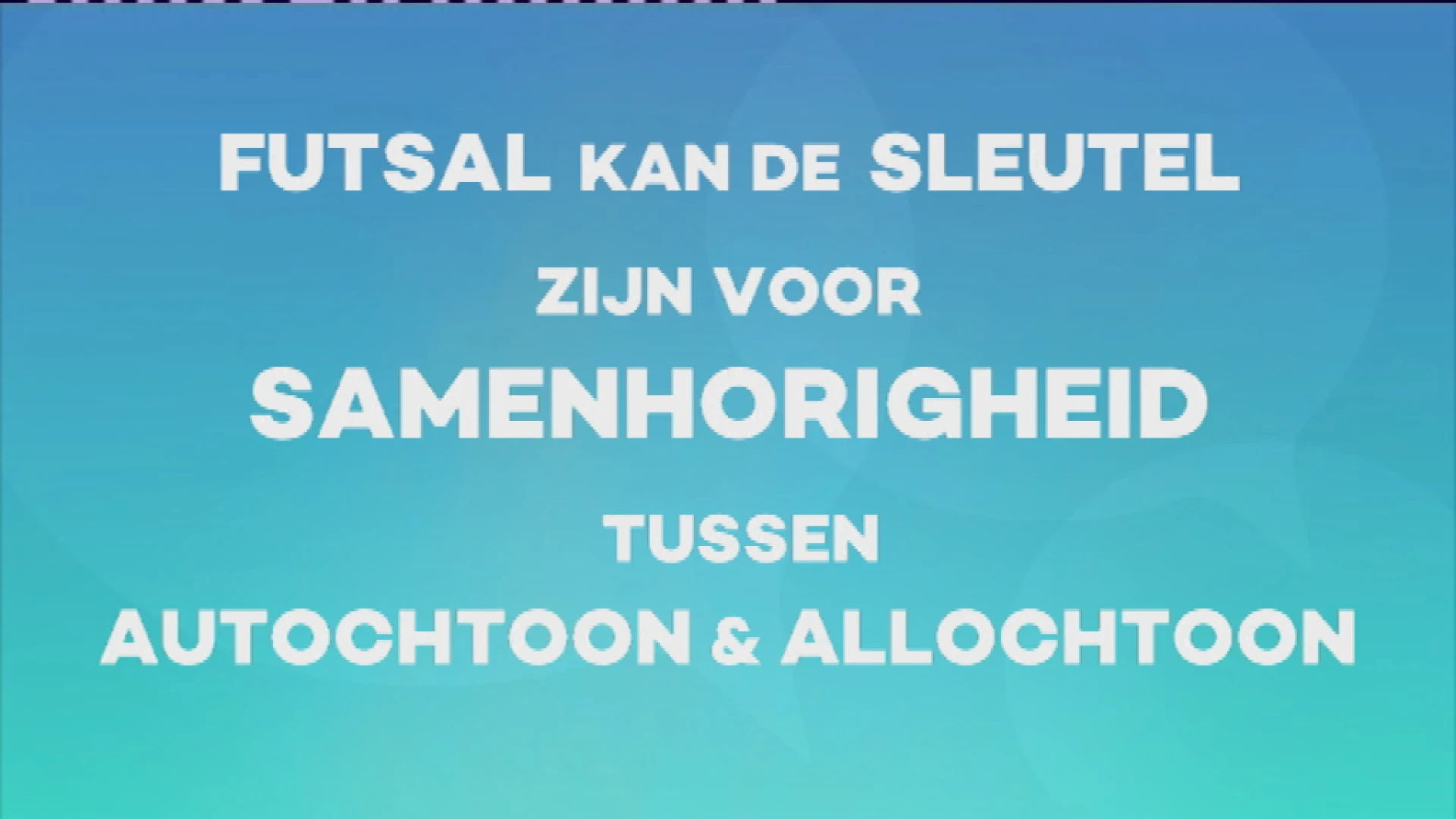 Poll Sportcafé: futsal voor samenhorigheid