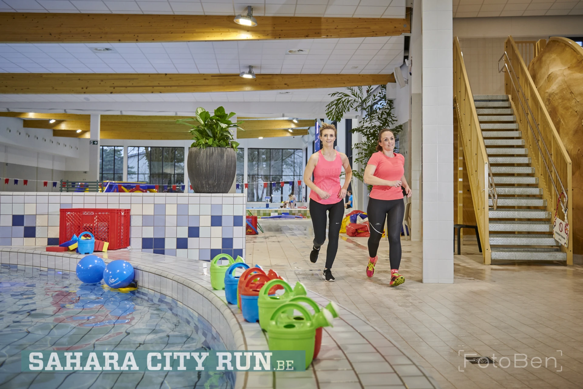 Parcours Sahara City Run loopt door nieuwe zwembad van Lommel