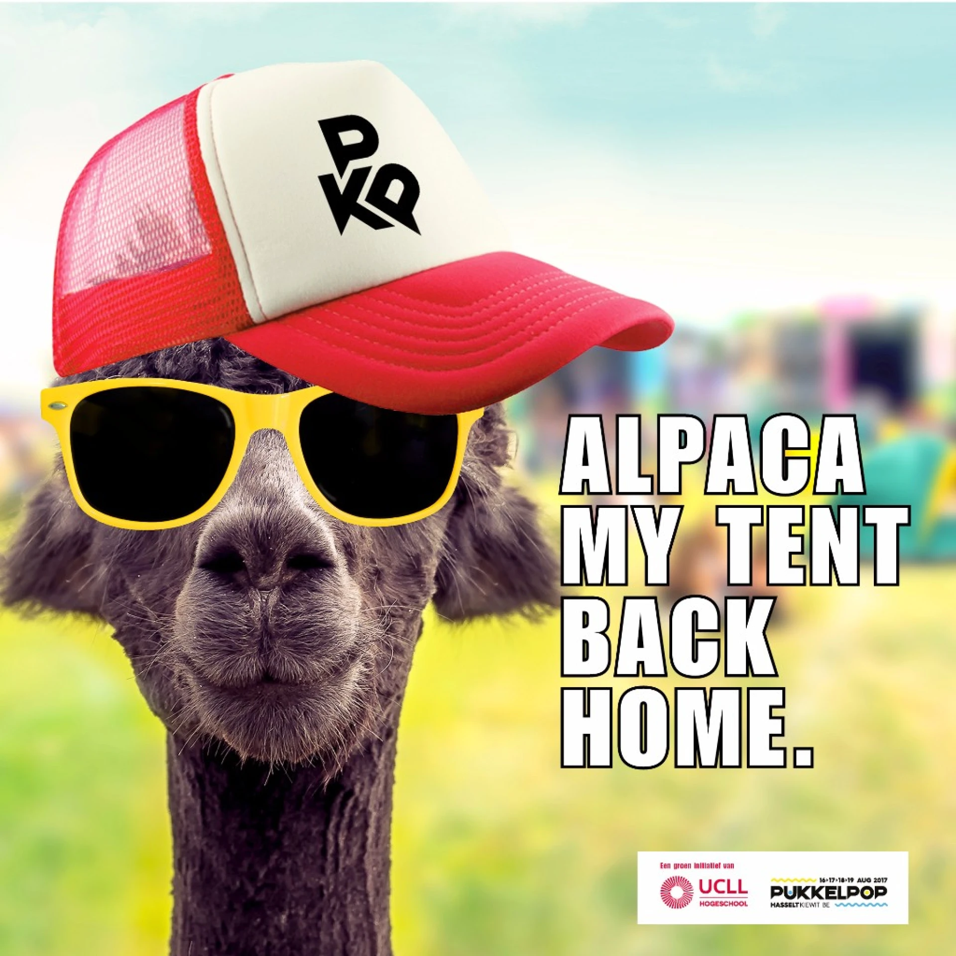 Pukkelpop en UCLL roepen op om op te ruimen: "Alpaca my tent back home"