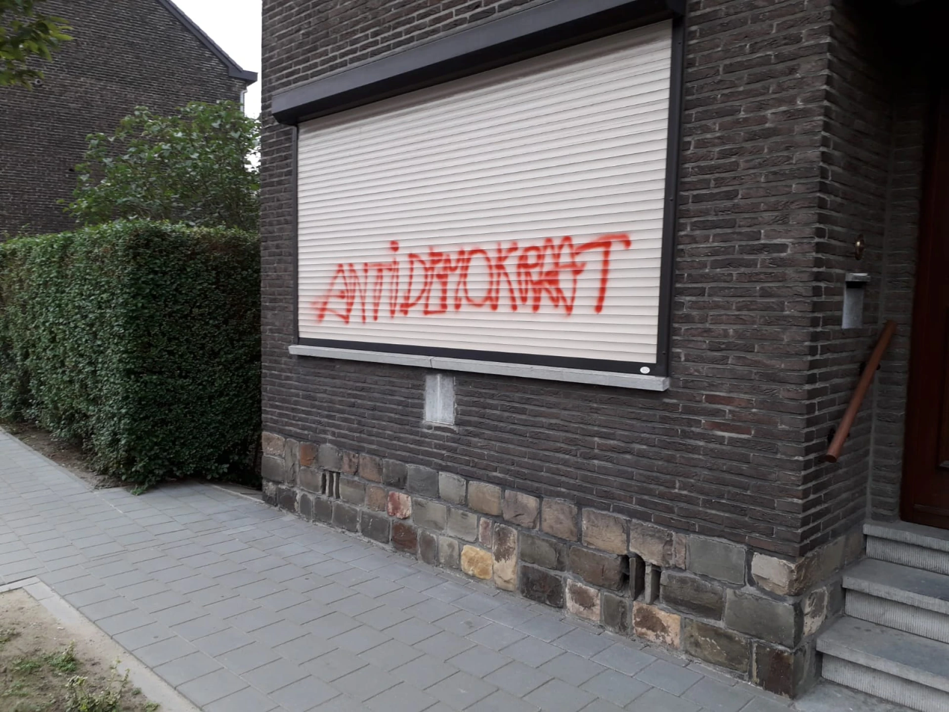 Gevels van woningen in Runkst beklad