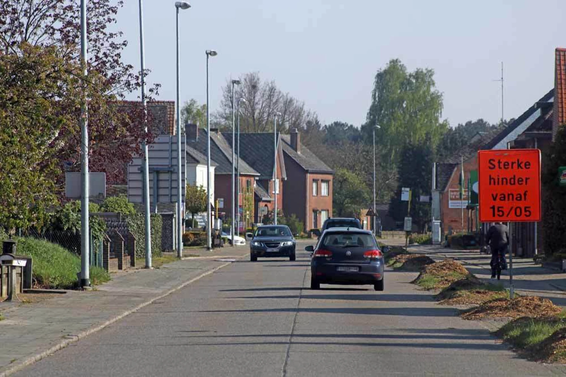 Verkeershinder door werken Breugelweg in Overpelt