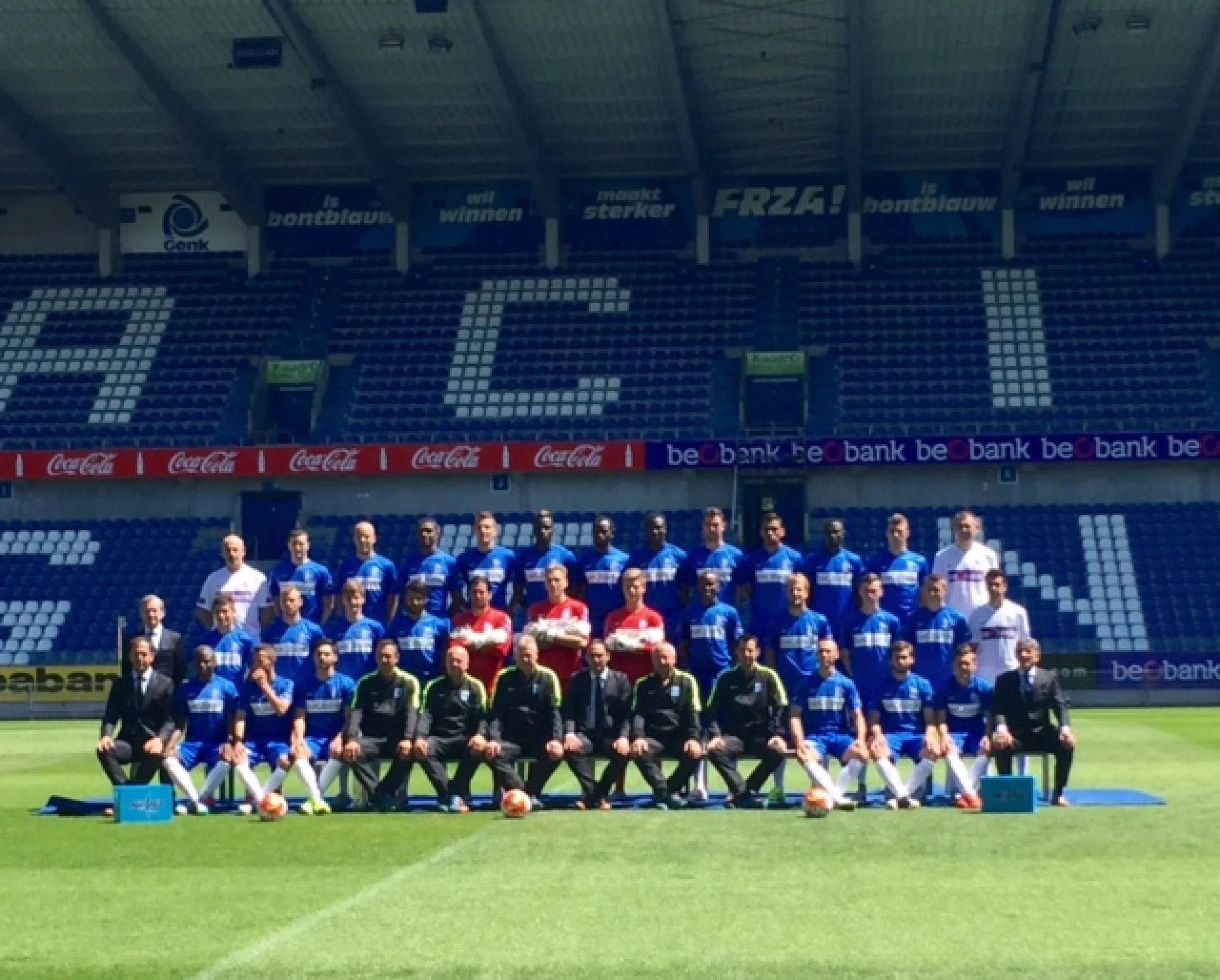 Anele en Mboyo: niet aanwezig op ploegfoto Genk