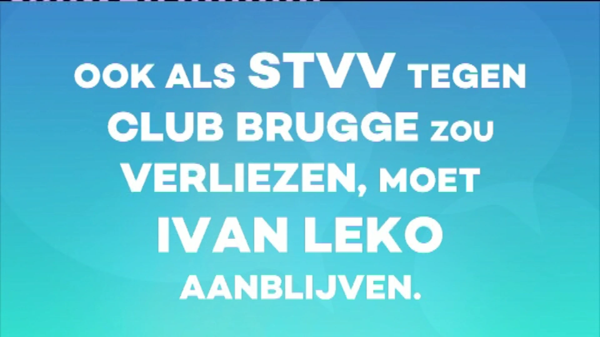 Poll Sportcafé: moet Leko aanblijven als STVV verliest?