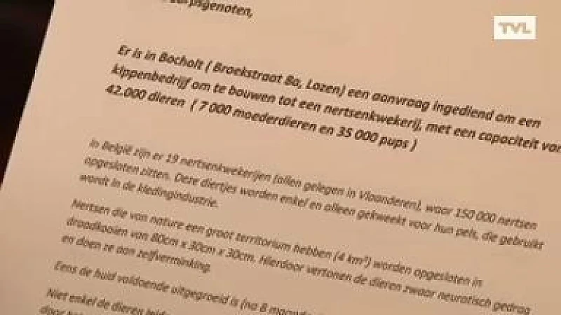 1.200 bezwaarschriften tegen nertsenkwekerij Bocholt