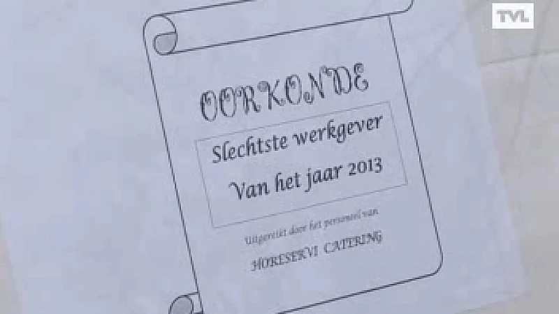 Vakbonden Horeservi Genk houden acties