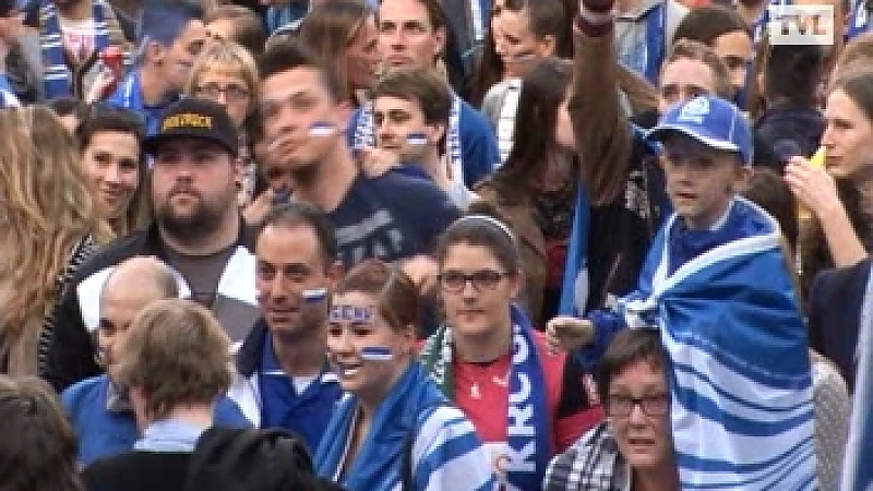 Match intens beleefd op Stadsplein Genk