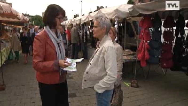 Actie N-VA tegen niet besparen stad Hasselt