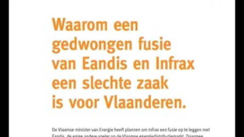 Infrax zegt nee tegen gedwongen fusie