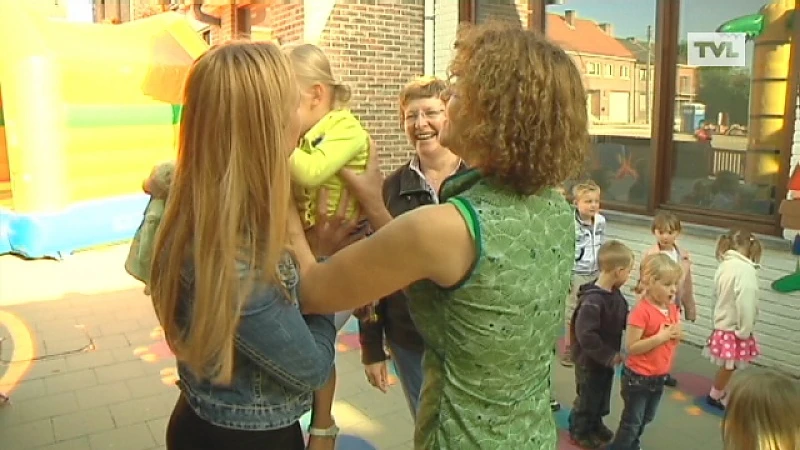 Limburgse kleutertjes voor het eerst naar school