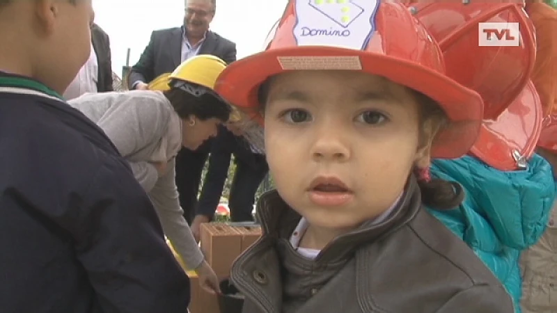 Eerste steen nieuwe kinderopvang Domino Bilzen