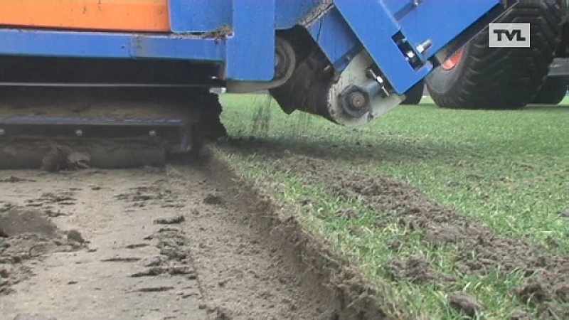 Nieuwe grasmat voor Racing Genk