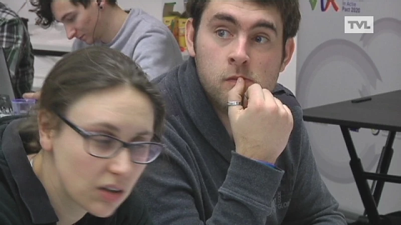 Samen games maken tijdens Global Game Jam in C-Mine