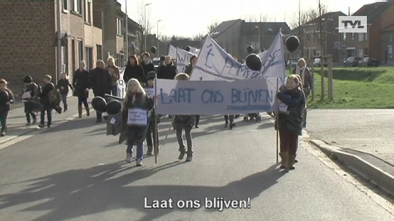 Protestmars afslanking GBS 't Pomphuisje Nerem