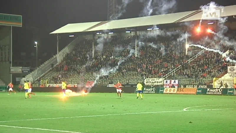 Antwerp-STVV stilgelegd na rellen