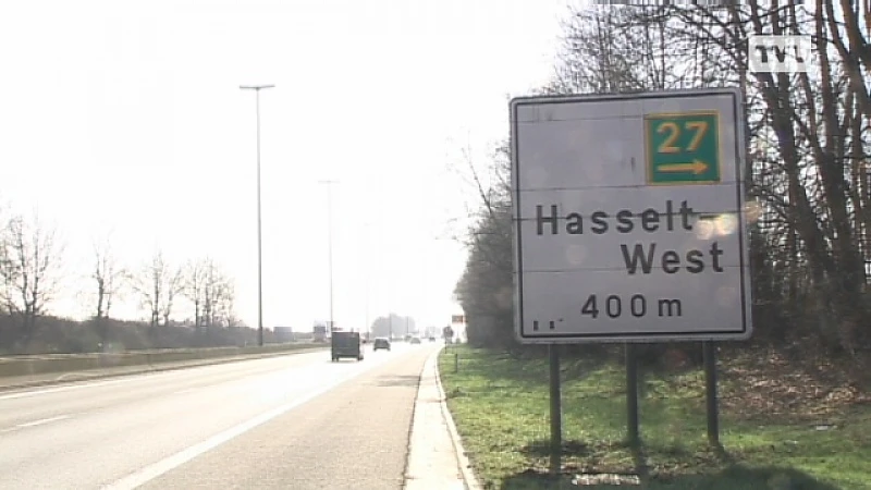 Afrit 27 bis in Hasselt definitief dicht