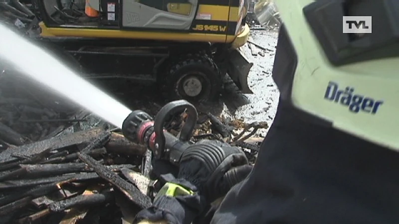 Schuur afgebrand in centrum Hamont