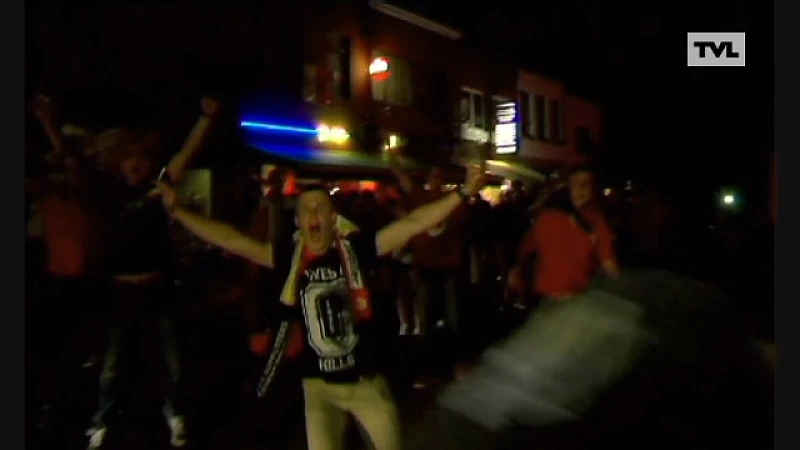 Honderden supporters op straat in Leopoldsburg