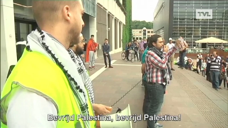 Actie in Genk voor Palestina