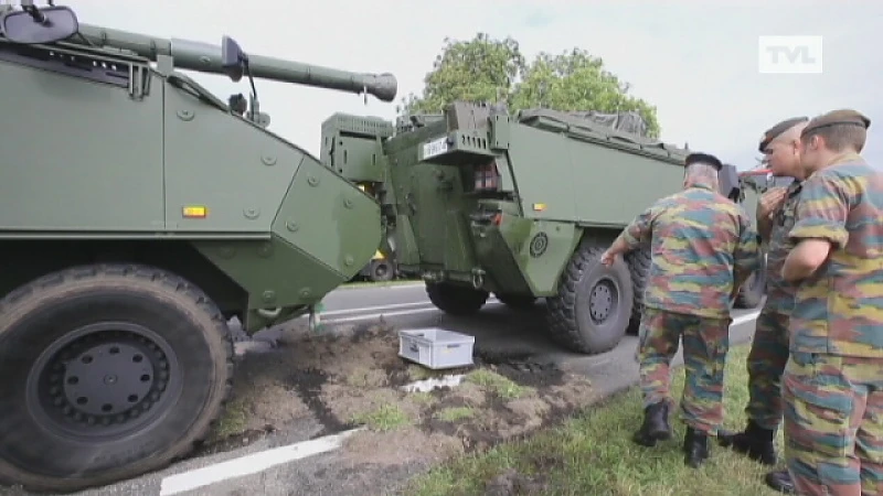 Vijf Limburgse legertanks in kettingbotsing Valkenswaard