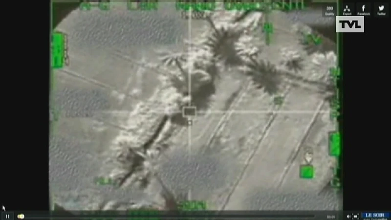 Eerste beelden van airstrike in Irak