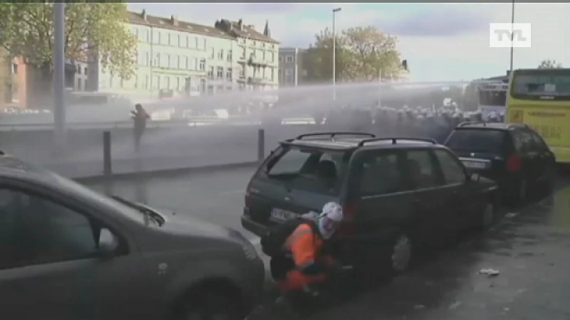 Betoging Brussel loopt zwaar uit de hand