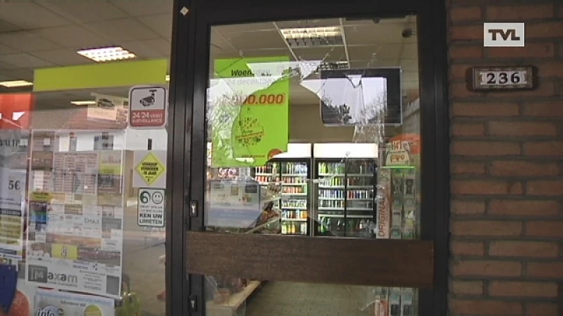 Ramkraak op tankstation in Maasmechelen