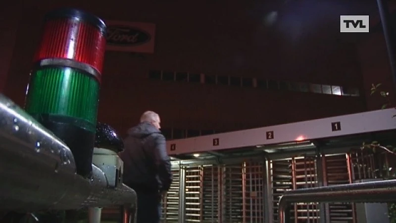 Ford-werknemers melden zich voor de laatste keer aan