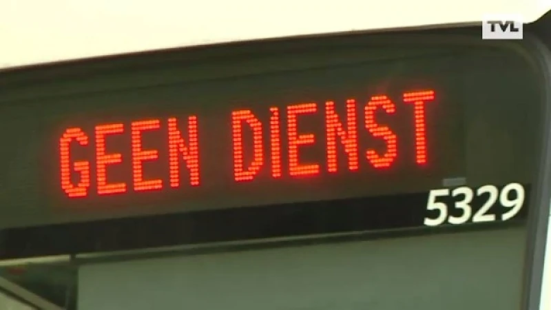 Busverkeer Limburg verstoord door vakbondsactie