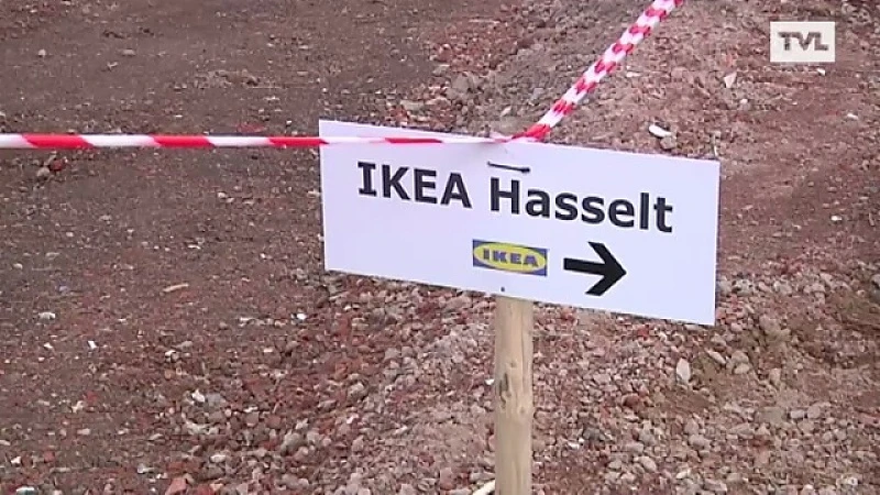 Eerste steen Ikea Hasselt gelegd