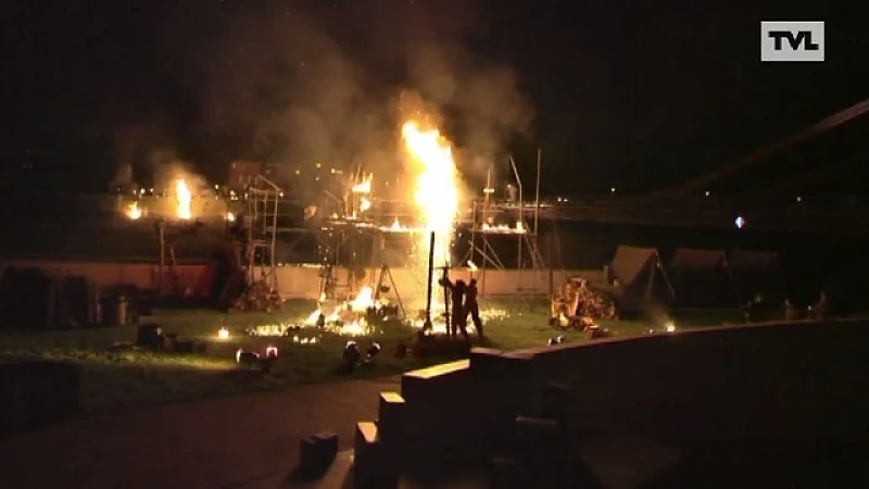 Brug in Riemst in brand: spectaculaire herdenking tweede wereldoorlog