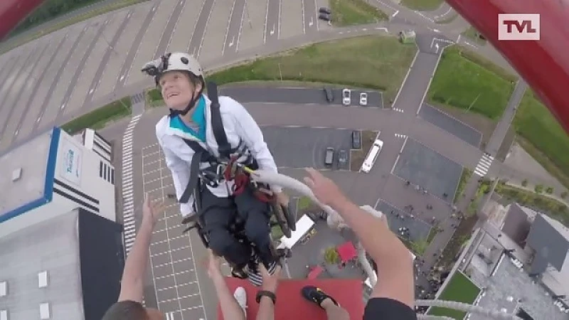 U zag nooit eerder een benji-sprong zoals Marieke Vervoort deze sprong deed