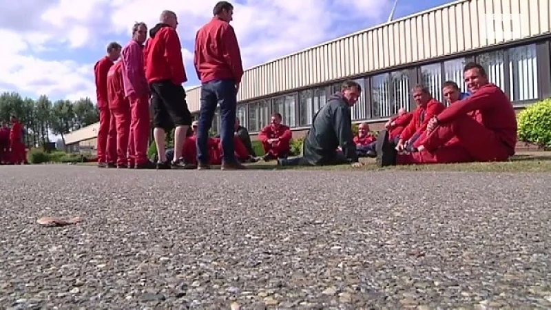 Protest bij Bosal in Lummen